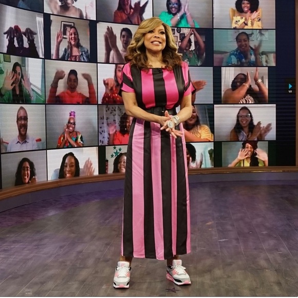 CHRISTOPHER JOHN ROGERS + Target ~ Pink & Black Striped Maxi Dress ~ Size 0 - Picture 3 of 16